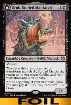 Grub, Storied Matriarch ** FOIL ** #105 - Lorwyn Ecliped - NM MTG - Image 1