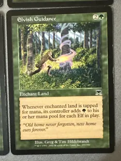 Elvish Guidance X4 Onslaught LP Condition See Pics Front Back - Image 3