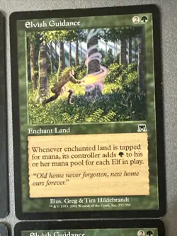 Elvish Guidance X4 Onslaught LP Condition See Pics Front Back - Image 4