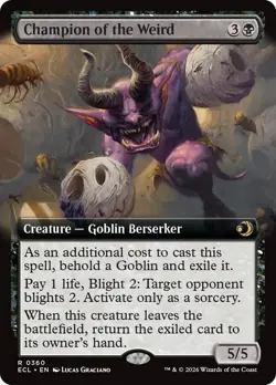 Champion of the Weird (Extended Art) - 360 - Lorwyn Eclipsed - NM - Foil EN - Image 1