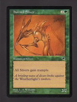 MTG Tempest Horned Sliver - Image 1