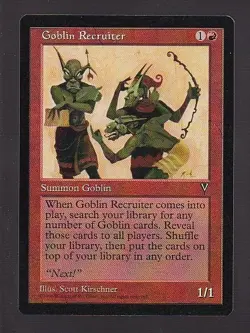 MTG Visions Goblin Recruiter - Image 1