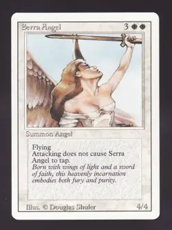 MTG Revised Serra Angel - Image 1