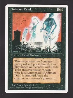 MTG 4th Edition Animate Dead - Image 1