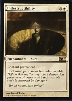 Indestructibility- Magic 2014 (M14) - Magic MTG - NM - Rare - Image 1