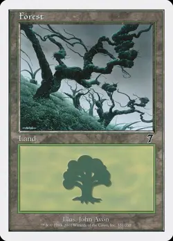MTG Forest (331) ** Seventh Edition ** English (NM) - Image 1