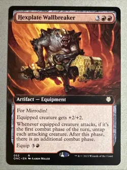 MTG / Hexplate Wallbreaker / ONC / #52 / Regular (Extended Art) / Rare / NM - Image 1