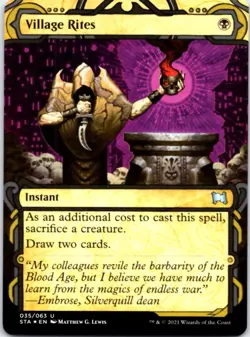 Village Rites (Foil Etched) Strixhaven: Mystical Archives,35 NM - Image 1