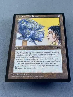 Helm of Obedience Alliances Regular MTG—Never Played Mint/Near Mint—RESERVE LIST - Image 3