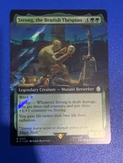MTG Fallout - Strong, The Brutish Thespian - Surge Foil Rare - Image 1