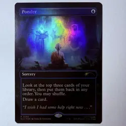 Magic The Gathering Mtg Foil Ponder Avatar Secret Lair Near Mint Borderless - Image 1