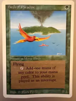 Birds of Paradise ~ Revised [ PLAYED ] [ Magic MTG ] - Image 1