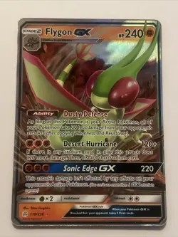 Pokemon TCG Flygon GX Sun & Moon - Cosmic Eclipse 110/236 Holo Ultra Rare - Image 1