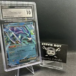 Pokemon 2023 Suicune ex 010/034 TCG Classic Collection CLB CGC 10 GEM MINT - Image 3
