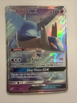 Pokemon TCG Latios GX Unified Minds Holo Ultra Rare Card 78/236 NM Condition - Image 1