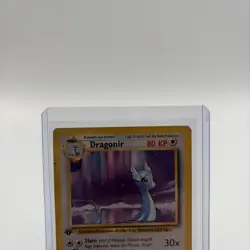 1st Edition German Dragonair 18/102 Dragonir Rare Pokemon Card Base Set - Image 2