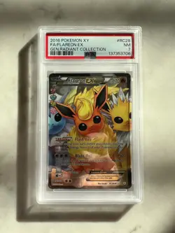 Flareon EX RC28/RC32 Radiant Collection Pokemon Generations PSA 7 NM - Image 1
