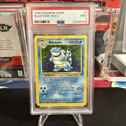 1999 POKEMON BASE SET UNLIMITED BLASTOISE #2 HOLO PSA 9 - Image 1