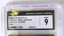 POKEMON 2025 Mega Charizard X ex 013/080 Holo RR Inferno X Japanese CGC 9 - Image 3