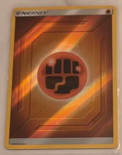 Fighting Energy 2019 Pokemon Hidden Fates Reverse Holo NM/MT - Image 1