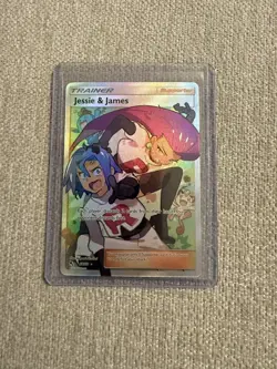 2019 POKEMON SUN & MOON HIDDEN FATES #68 FULL ART/JESSIE & JAMES - Image 1
