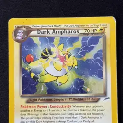 Dark Ampharos 1/105 Holo Rare Neo Destiny 2000 WOTC Vintage Pokemon English - Image 3