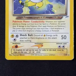 Dark Ampharos 1/105 Holo Rare Neo Destiny 2000 WOTC Vintage Pokemon English - Image 4