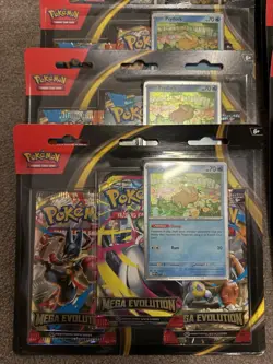 Pokemon TCG Mega Evolution Triple Pack Blister New & Sealed X12 - Image 2