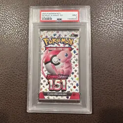 Pokemon Scarlet & Violet 151 Sealed Foil Booster Pack English Graded PSA 9 Mint - Image 1