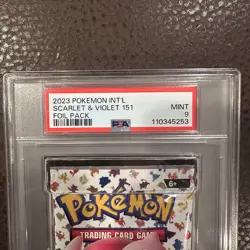Pokemon Scarlet & Violet 151 Sealed Foil Booster Pack English Graded PSA 9 Mint - Image 2