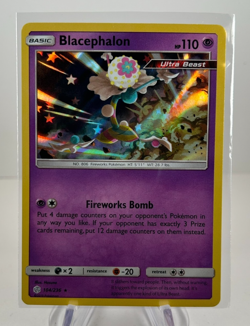 Pokemon TCG Blacephalon 104/236 Sun & Moon Cosmic Eclipse Holo Rare - NM - Image 1