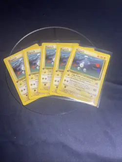1999 Pokemon FRENCH 1st Edition Base Set Magneti-Magnemite 53/102 NM Lot Of 5 - Image 1