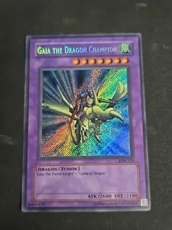 Gaia the Dragon Champion LOB-125 The Legend of Blue Eyes White Dragon NM-LP - Image 1