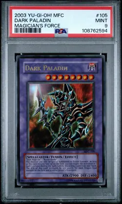 2003 Yu-Gi-Oh! Dark Paladin Magician's Force MFC Unlimited Ultra Rare PSA 9 - Image 1