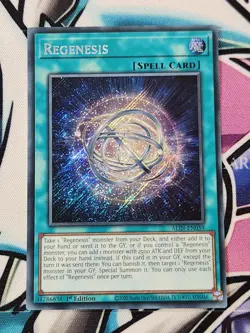 YUGIOH REGENESIS ALIN-EN059 SECRET RARE, 1ST EDITION. - Image 1