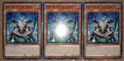 3x KEEPER OF THE SHRINE Yu-Gi-Oh SDRR-EN019 1st Edition NM - Image 1