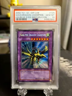 2002 Yu-Gi-Oh! Gaia The Dragon Champion LOB-125 💎 PSA 10 GEM MINT - Image 1
