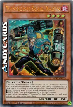 VANQUISH SOUL RAZEN (Sgomina Anima Razen) • Ultra R • WISU EN016 • 1Ed • Yugioh! - Image 1