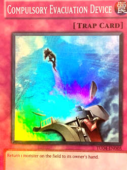 yugioh Compulsory Evacuation Device TU04-EN005 Super Rare Near Mint - Image 4