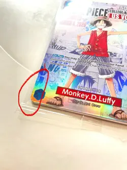 One Piece Monkey D. Luffy US College Basketball Promo Card *Small Ding Bottom* - Image 2