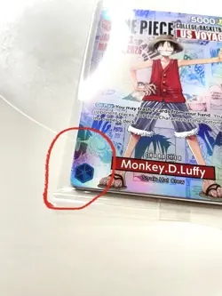 One Piece Monkey D. Luffy US College Basketball Promo Card *Small Ding Bottom* - Image 4