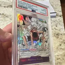 Monkey.D.Luffy Alternate Art Foil Secret Rare EB02-061 manga PSA 10 2025 - Image 3