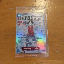 One Piece Monkey. D. Luffy College Basketball US Voyage Promo Full Art SEALED - Image 1