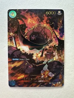 One Piece TCG Op-14 The Azure Sea’s Seven EB01-023 Edward Weevil SP English - Image 1