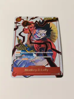 🏴‍☠One Piece Is Real Monkey.D.Luffy 3rd Anniversary Winner ST01-012 Mint - Image 2