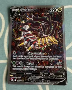 Giratina V 186/196 Alt Art Lost Origin Ultra Rare Pokemon Card 9.5 Digital Grade - Image 2