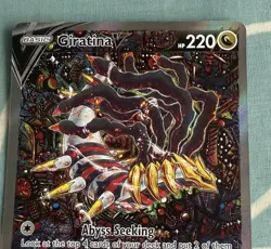 Giratina V 186/196 Alt Art Lost Origin Ultra Rare Pokemon Card 9.5 Digital Grade - Image 3