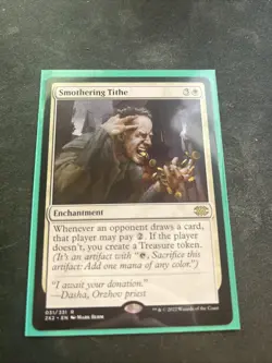 MTG Smothering Tithe Double Masters 2022 Regular Rare Card NM Condition - Image 1