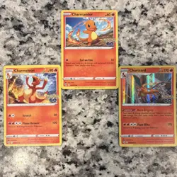 Pokemon GO Charmander Charmeleon Charizard Card Lot - Image 1