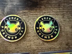 Pikachu Pokemon Day 2026 Exclusive Promo 051/162 Lot Cards And Coins - Image 2